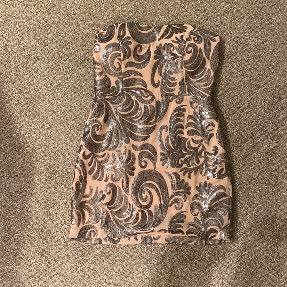 Forever 21 blush pink sequin mini dress